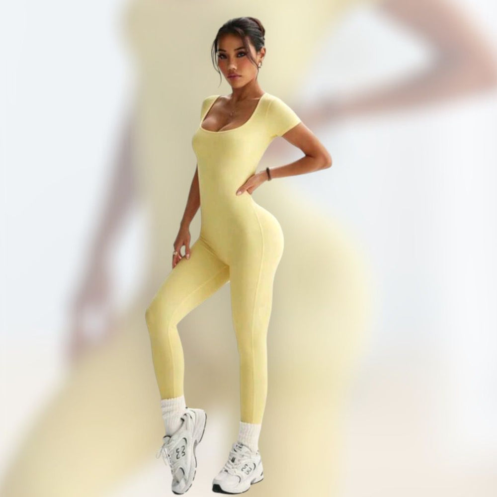 Enterizo Amarillo mantequilla